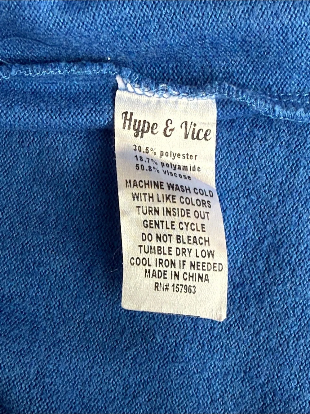 Hype & Vice University of Delaware High Waisted Blue Athletic Shorts 2” Inseam-S